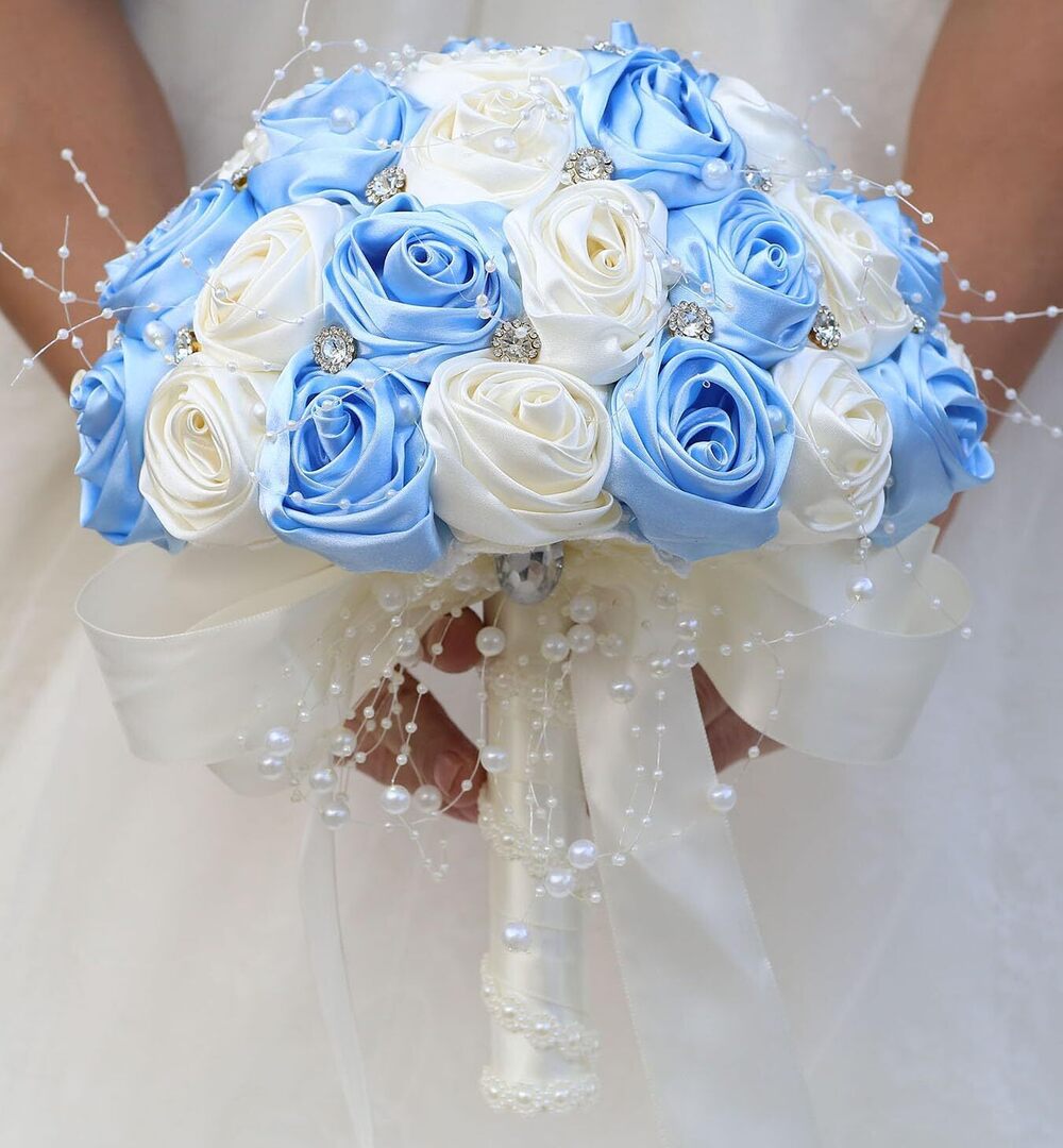 8424 Bridal Wedding Bouquet Round Bling Brooch Bouquet Throw Toss